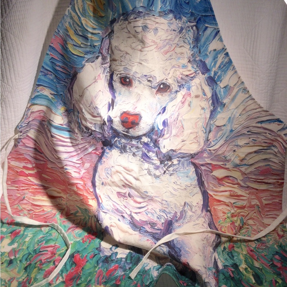 APRON with POODLE Portrait - Picture 6 of 8